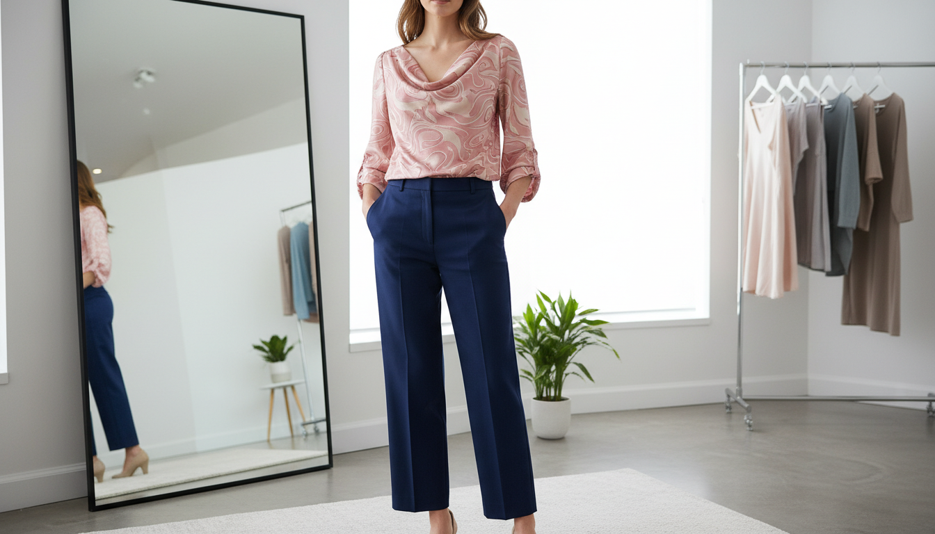 découvrez nos conseils pour choisir le haut idéal qui mettra en valeur votre pantalon bleu marine féminin, alliant style et élégance pour toutes les occasions.