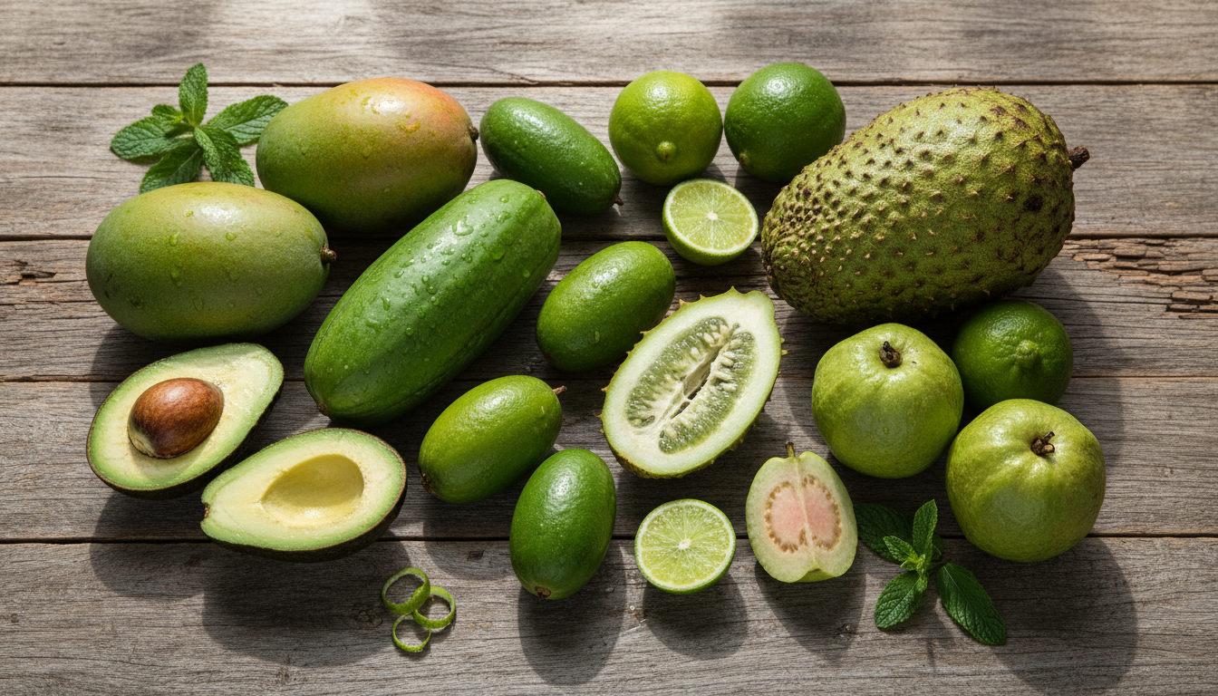 découvrez les bienfaits surprenants des fruits exotiques verts et profitez d'une liste complÚte pour enrichir votre alimentation et votre santé.