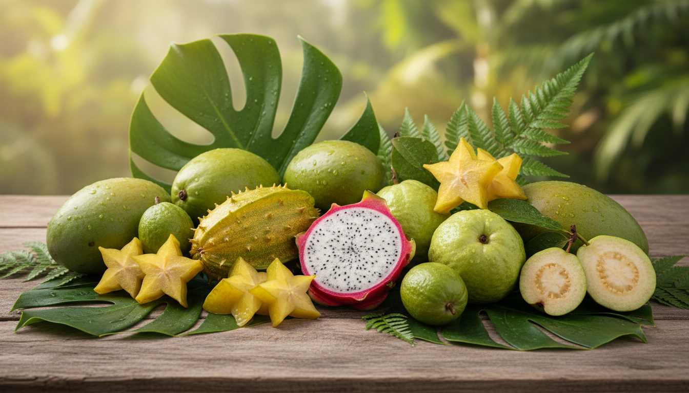 découvrez les bienfaits surprenants des fruits exotiques verts et consultez leur liste complète pour profiter de leurs vertus santé et saveurs uniques.