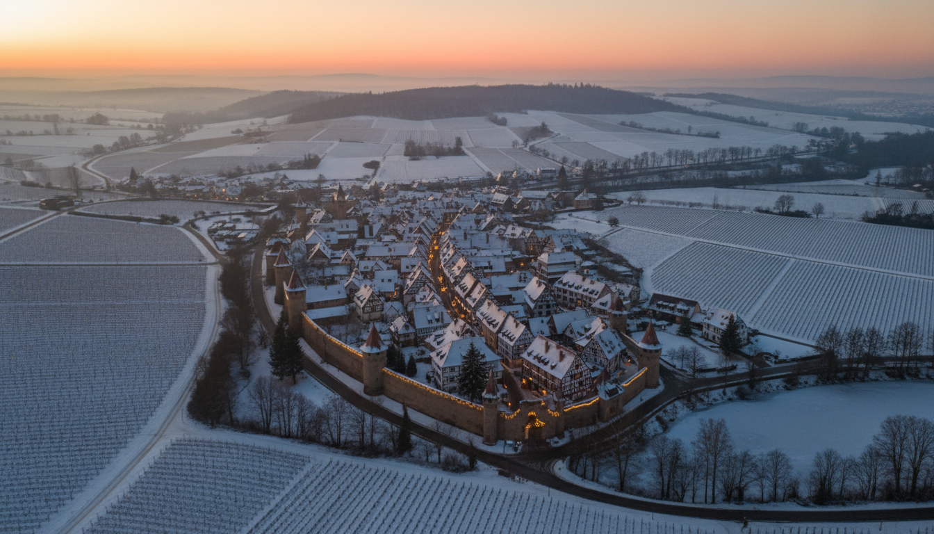 plongez dans l'enchantement de noël à riquewihr, un village pittoresque illuminé par les traditions festives, les marchés de noël authentiques et une atmosphère chaleureuse incontournable.